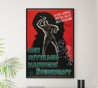 The Invisible Man Returns 1940 - Sweden - v1 - Classic Movie Poster