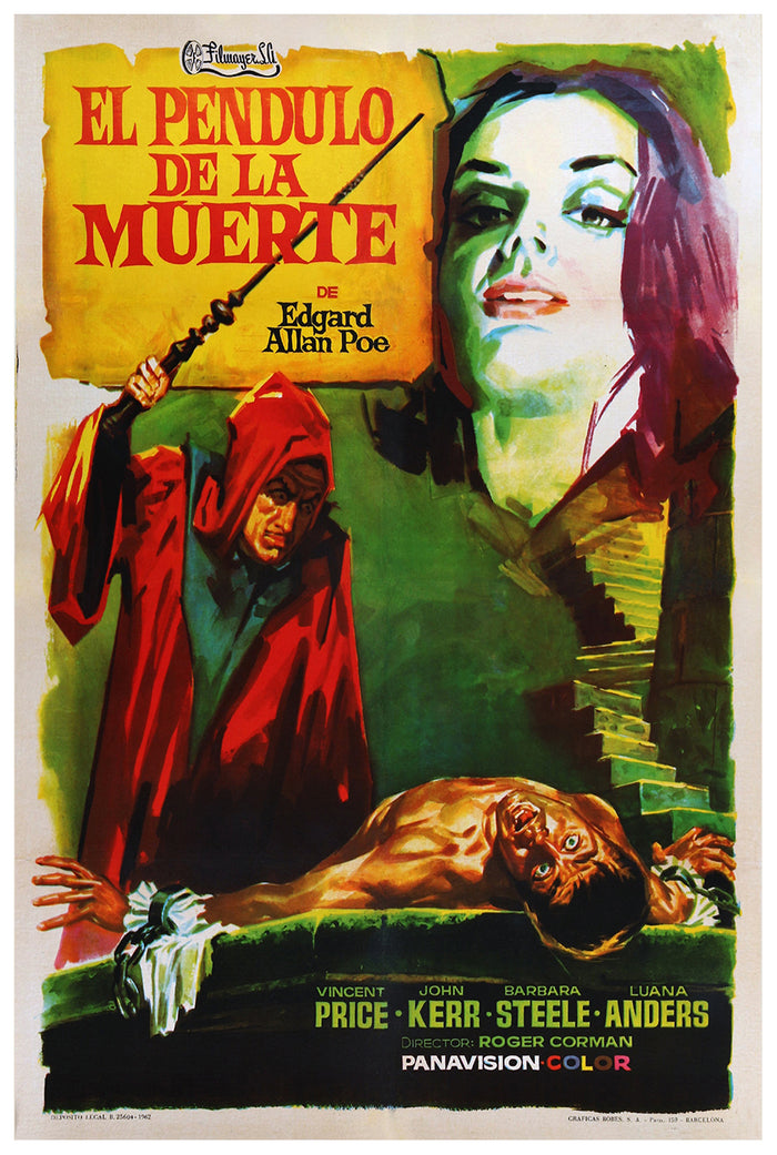 Pit and the Pendulum 1961 - Spain - v1 - Classic Movie Poster