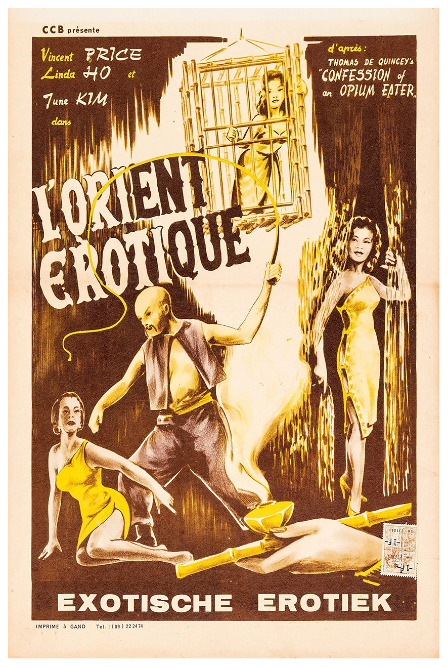 Confessions of an Opium Eater 1962 - Belgium - v1 - Classic Movie Poster