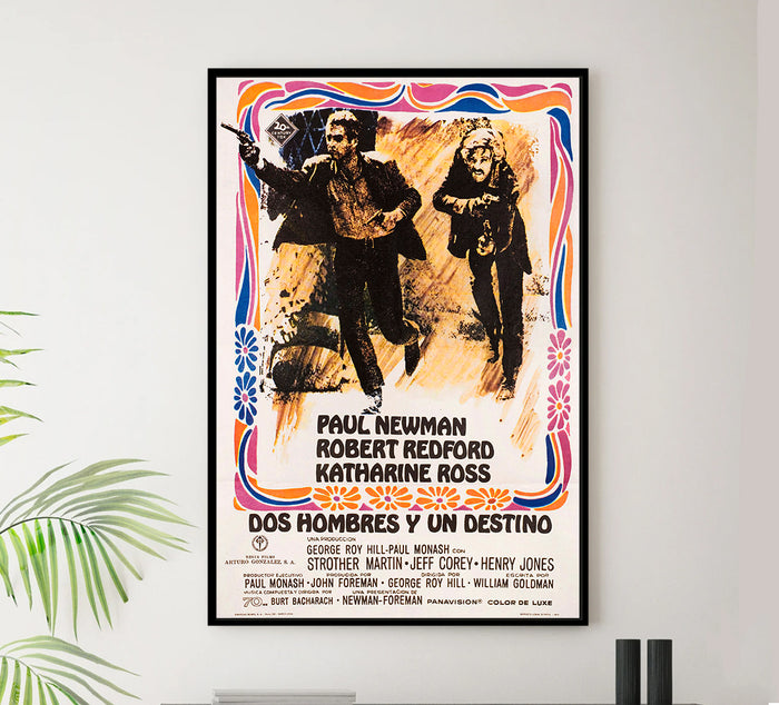 Butch Cassidy and the Sundance Kid 1969 - Paul Newman - Spain (2) - Classic Movie Poster