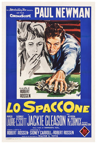 The Hustler 1961 - Paul Newman - Italy - Classic Movie Poster