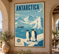 Antarctica - Tourism - v1 - Vintage Travel Poster