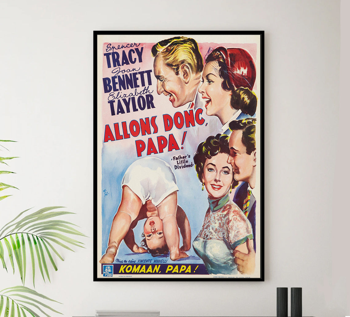 Father's Little Dividend 1951 - Belgium - v1 - Classic Movie Poster