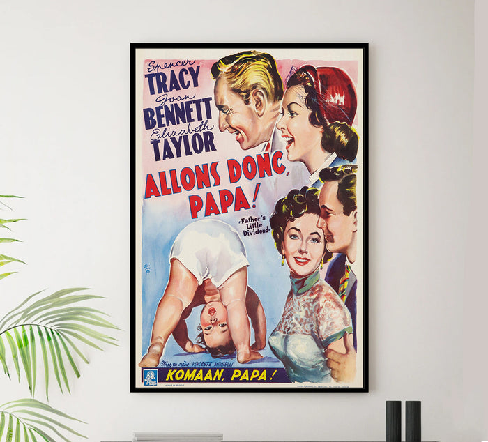 Father's Little Dividend 1951 - Belgium - v1 - Classic Movie Poster