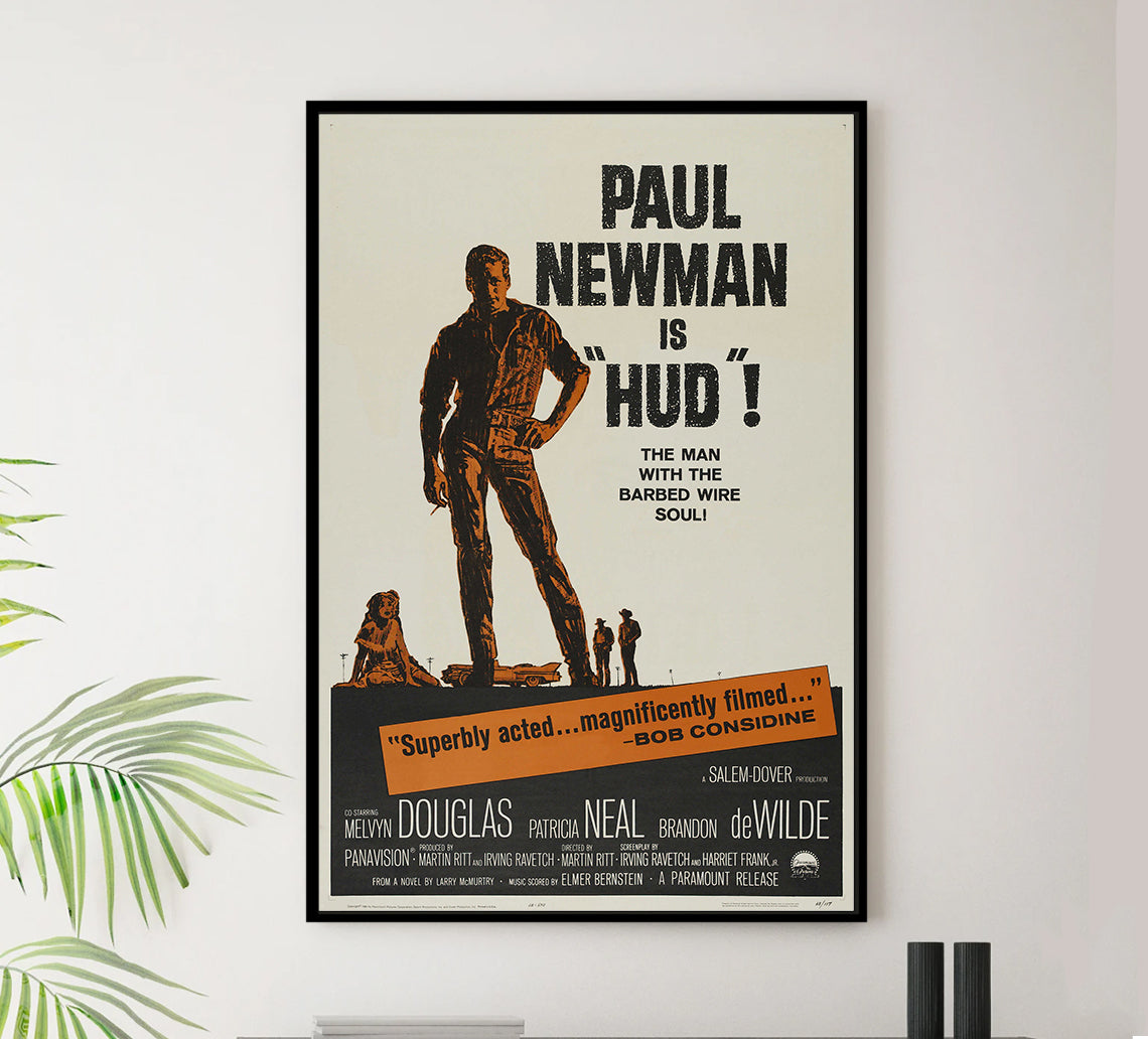 Hud 1963 - Paul Newman - US - Classic Movie Poster