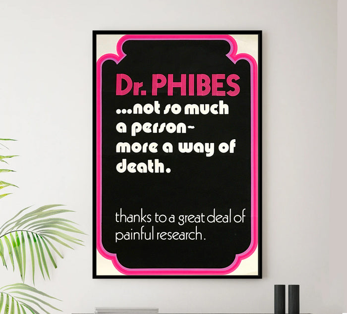 The Abominable Dr. Phibes 1971 - United Kingdom - v4 - Classic Movie Poster