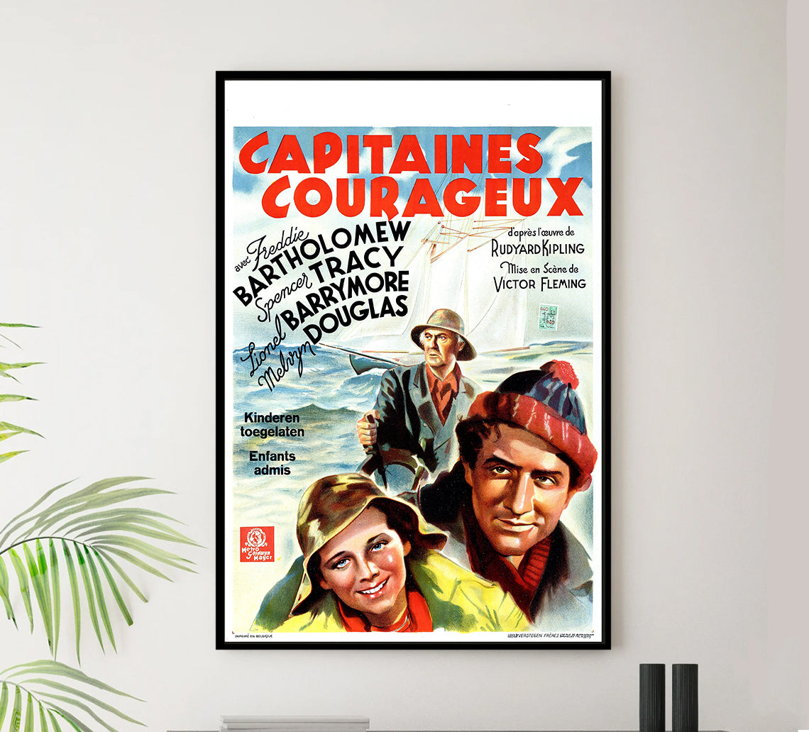 Captains Courageous 1937 - Belgium - v1 - Classic Movie Poster