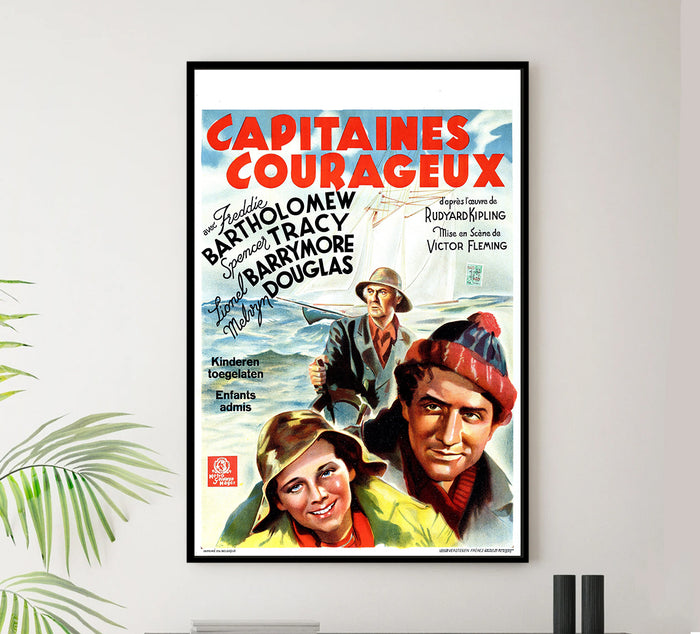 Captains Courageous 1937 - Belgium - v1 - Classic Movie Poster