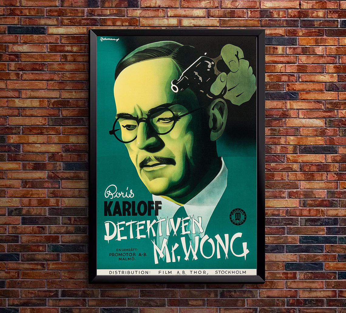 Mr. Wong, Detective 1938 - Sweden - v1 - Classic Movie Poster