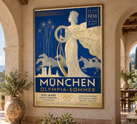 Germany - Munchen 1936 - Vintage Tourism Travel Poster