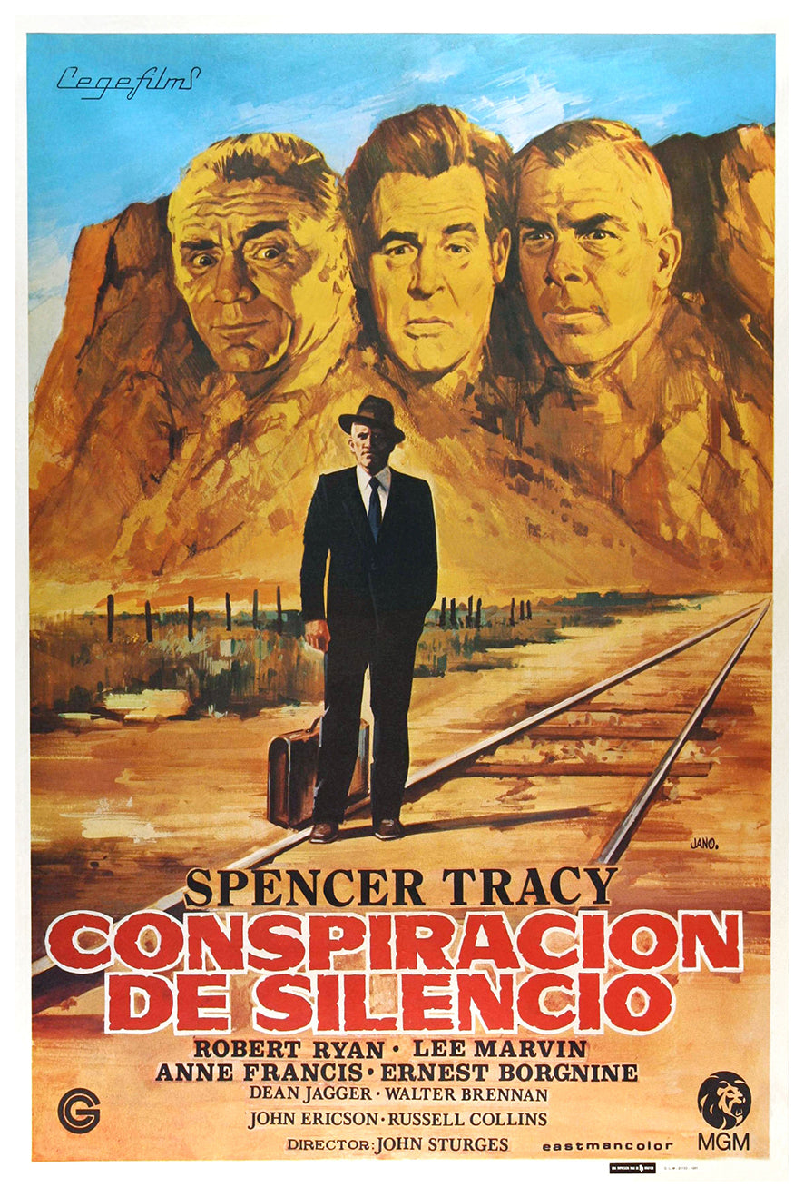 Bad Day at Black Rock 1955 - Spain - v2 - Classic Movie Poster