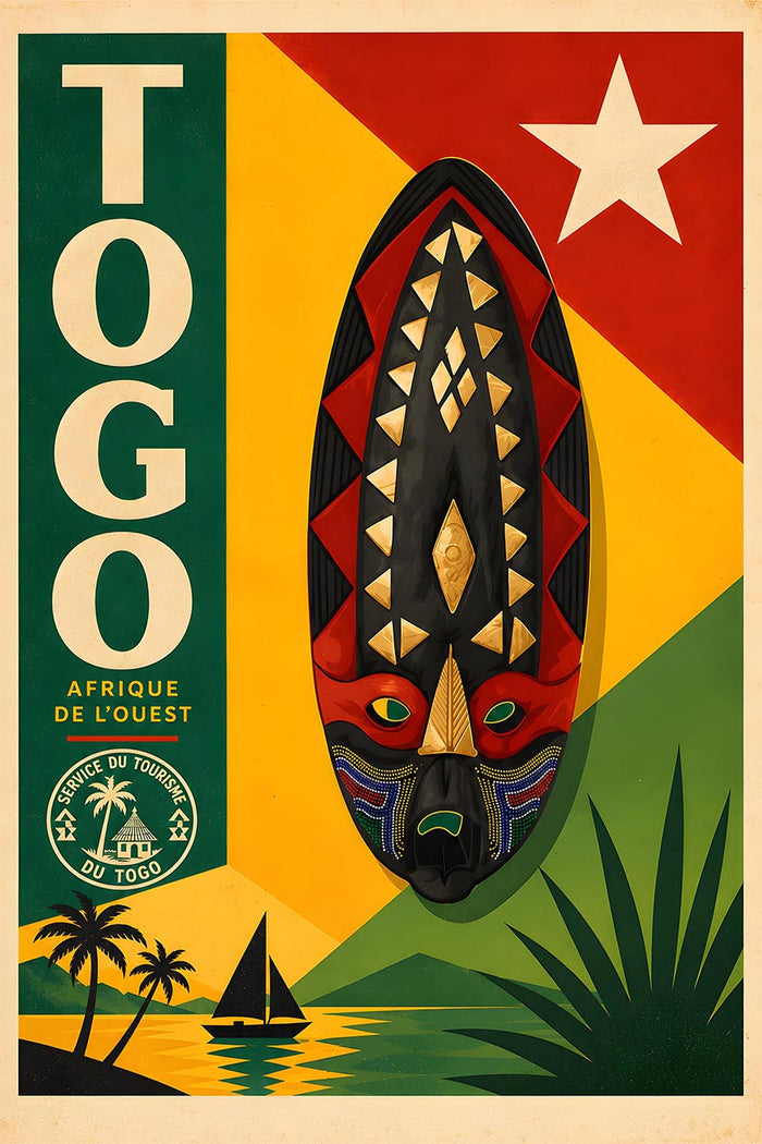 Togo - Africa - Vintage Tourism Travel Poster