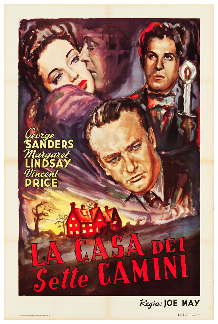 The House of the Seven Gables 1940 - Italy - v1 - Classic Movie Poster