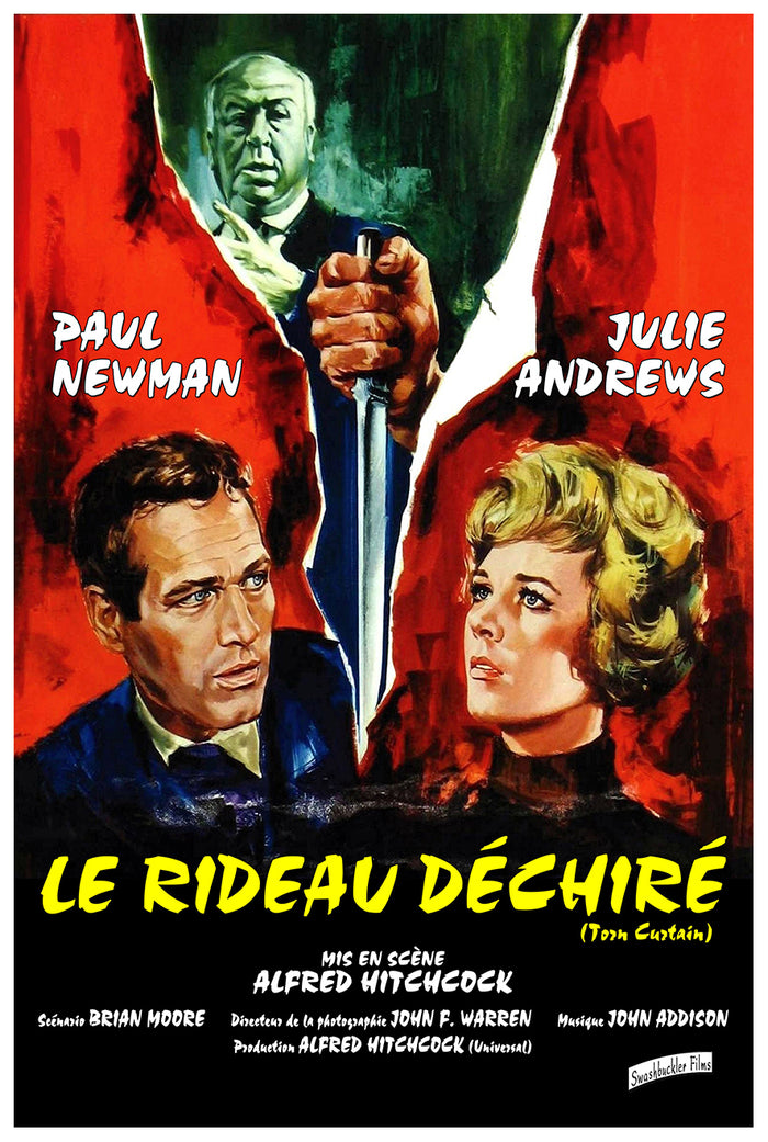 Torn Curtain 1966 - Paul Newman - France (3) - Classic Movie Poster