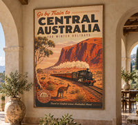 Australia - Central Australia - Vintage Tourism Travel Poster