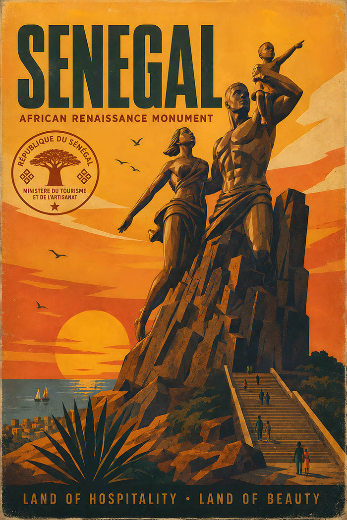 Senegal - Tourism - v1 - Vintage Travel Poster