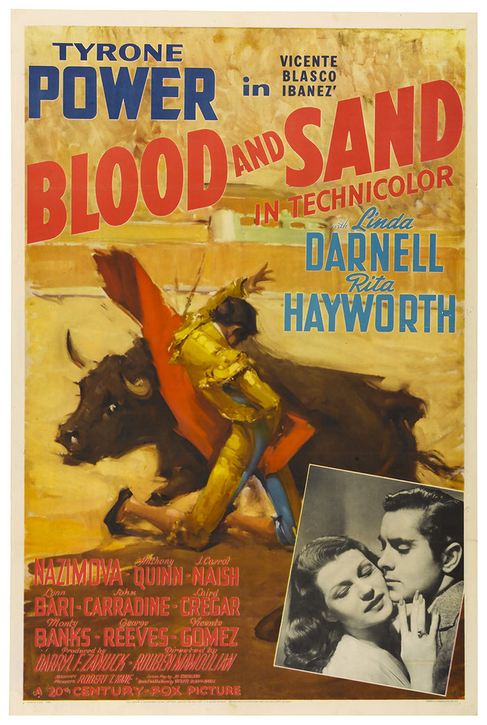 Blood and Sand 1941 - Rita Hayworth - US - Classic Movie Poster