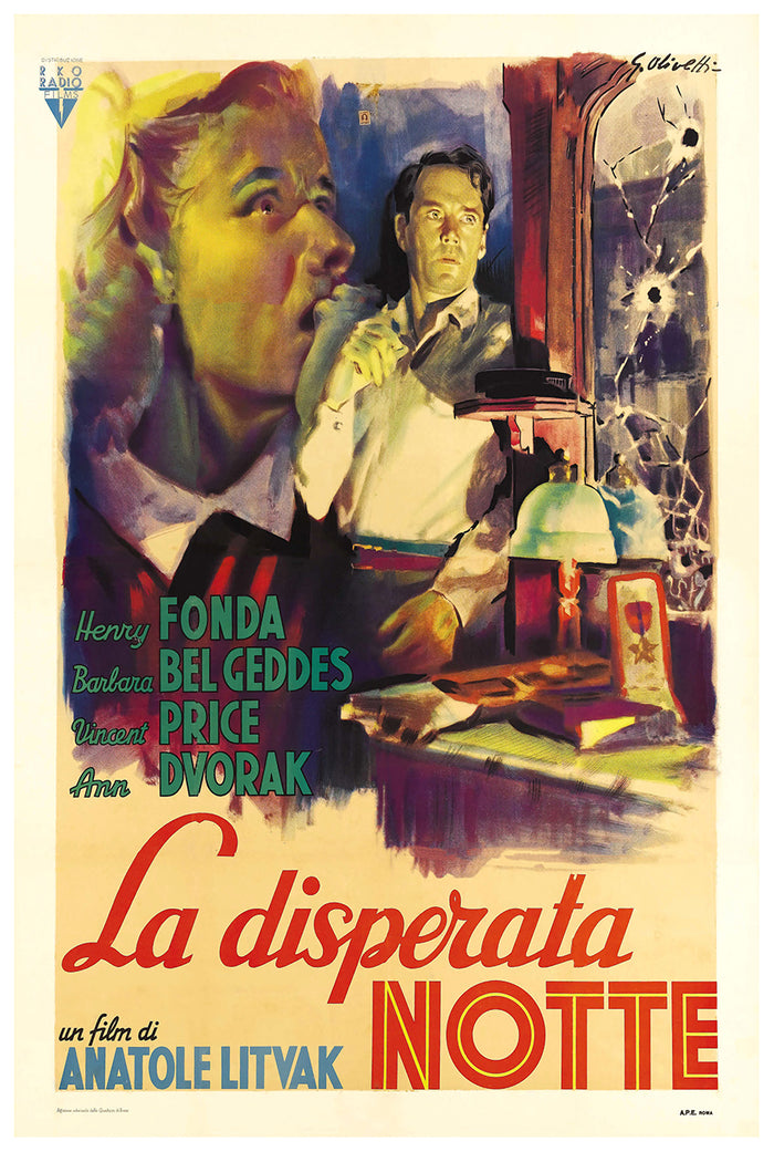 The Long Night 1947 - Italy - v1 - Classic Movie Poster