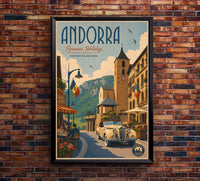Andorra - Tourism - v1 - Vintage Travel Poster