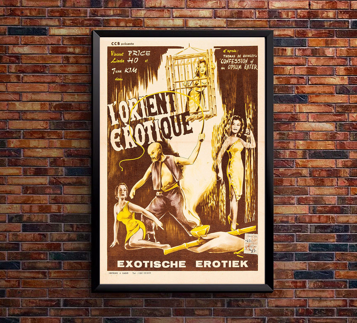 Confessions of an Opium Eater 1962 - Belgium - v1 - Classic Movie Poster