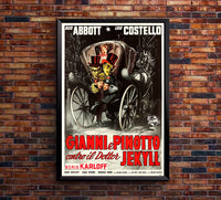 Abbott and Costello Meet Dr. Jekyll and Mr. Hyde 1953 - Italy - v1 - Classic Movie Poster