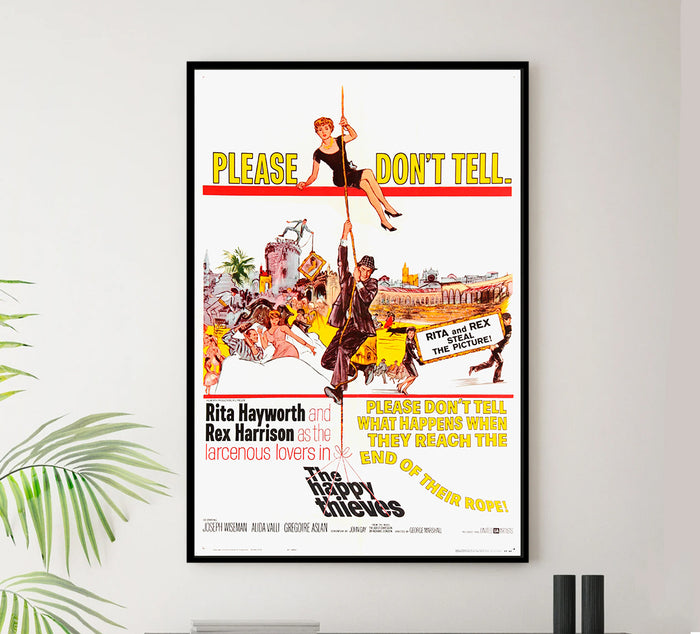 The Happy Thieves 1961 - Rita Hayworth - US - Classic Movie Poster