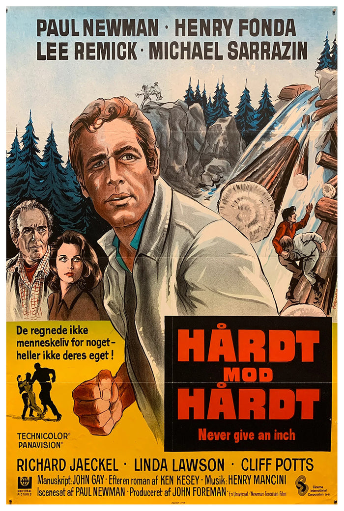 Sometimes a Great Notion 1971 - Paul Newman - Denmark - Classic Movie Poster