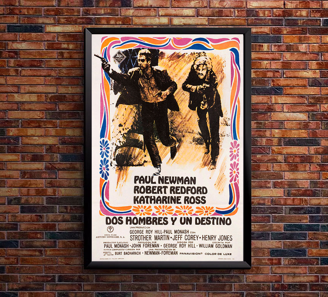Butch Cassidy and the Sundance Kid 1969 - Paul Newman - Spain (2) - Classic Movie Poster
