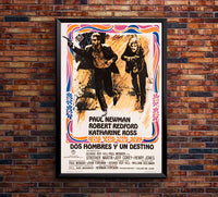 Butch Cassidy and the Sundance Kid 1969 - Paul Newman - Spain (2) - Classic Movie Poster