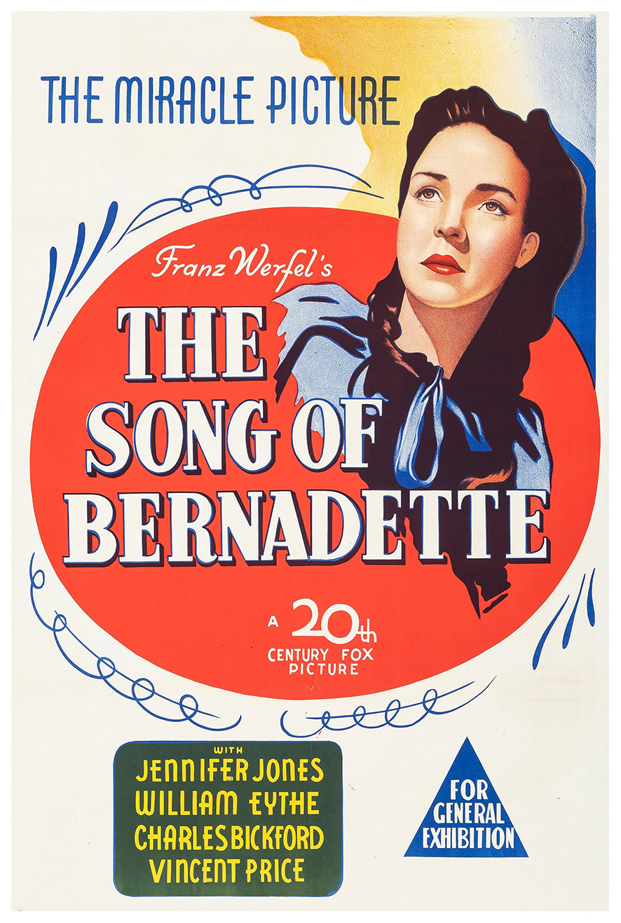 The Song of Bernadette 1943 - Australia - v1 - Classic Movie Poster