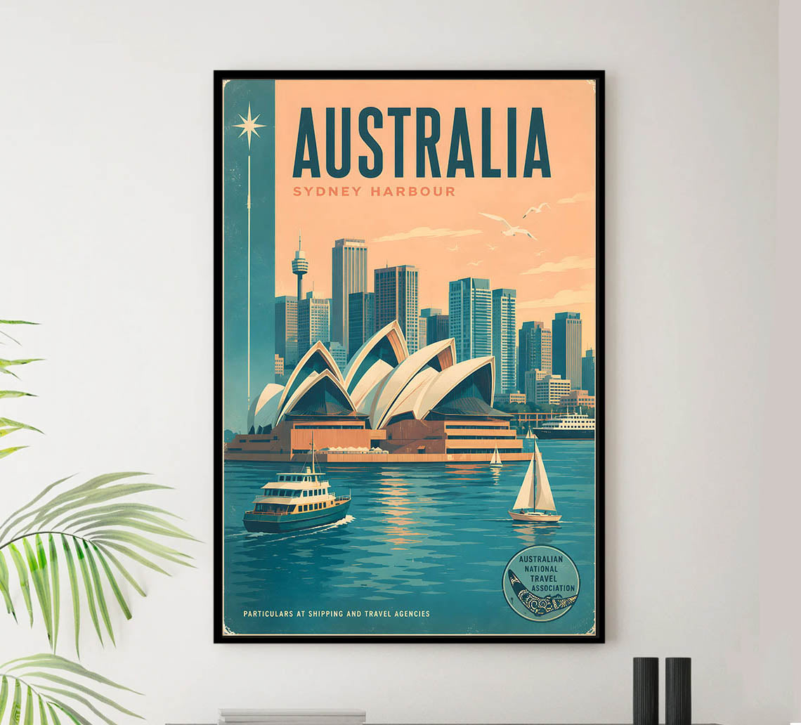 Australia - Tourism - v1 - Vintage Travel Poster