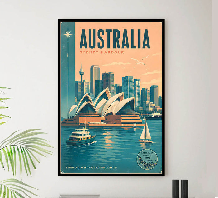 Australia - Tourism - v1 - Vintage Travel Poster