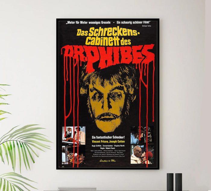 The Abominable Dr. Phibes 1971 - Germany - v1 - Classic Movie Poster