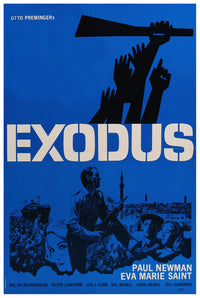 Exodus 1960 - Paul Newman - Denmark - Classic Movie Poster