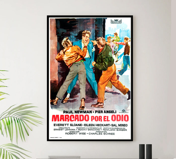 Somebody Up There Likes Me 1956 - Paul Newman - Spain (2) - Classic Movie Poster