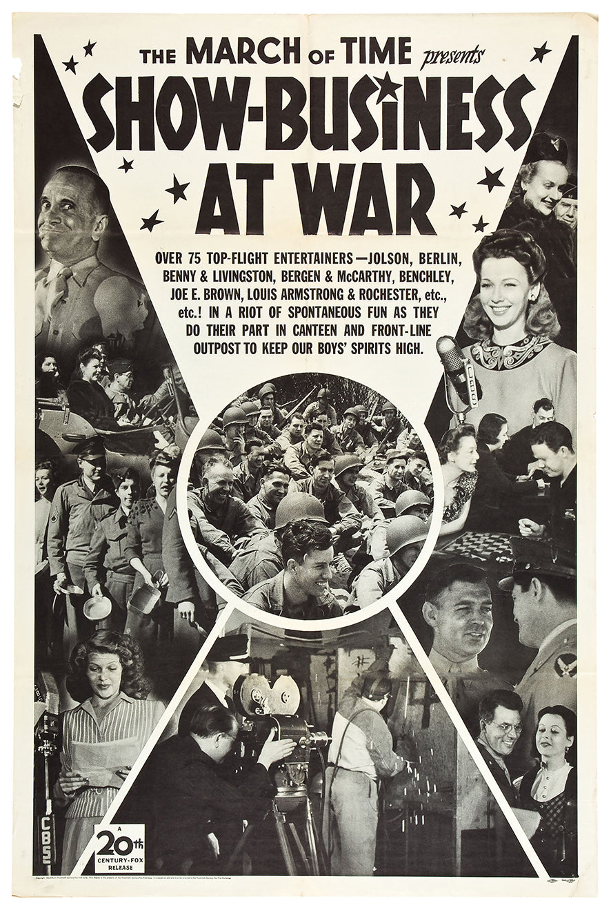 Show-Business at War 1943 - Rita Hayworth - US - Classic Movie Poster