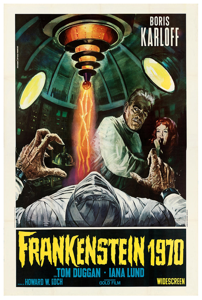Frankenstein - 1970 1958 - Italy - v1 - Classic Movie Poster