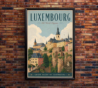 Luxembourg - Tourism - v1 - Vintage Travel Poster
