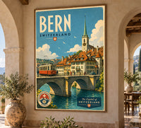 Switzerland - Bern - Vintage Tourism Travel Poster