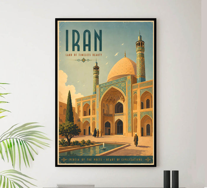 Iran - Tourism - v1 - Vintage Travel Poster