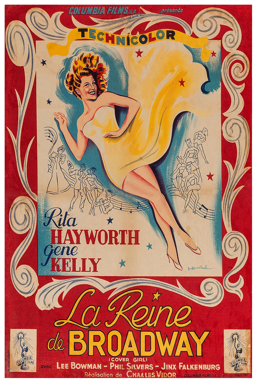 Cover Girl 1944 - Rita Hayworth - France - Classic Movie Poster