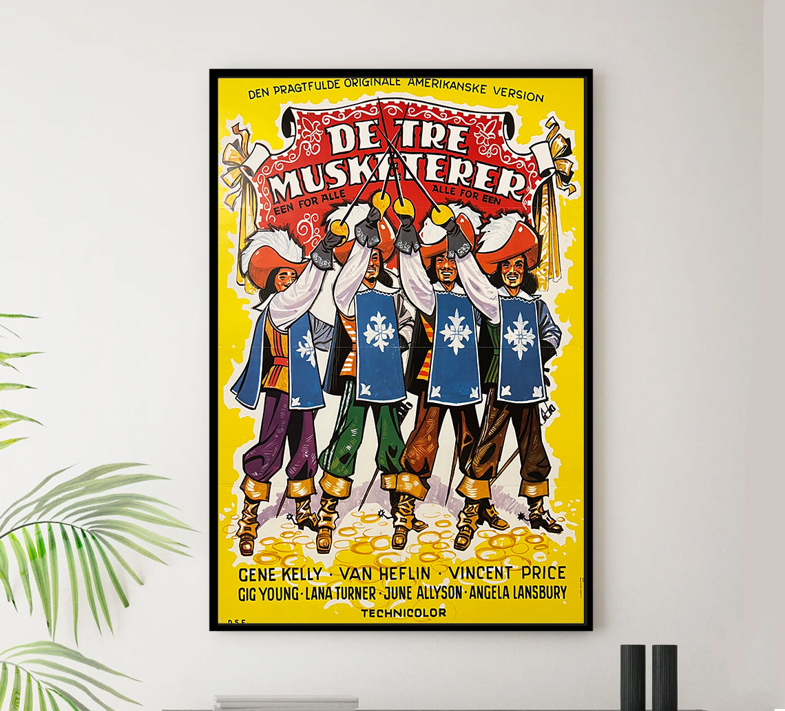 The Three Musketeers 1948 - Denmark - v1 - Classic Movie Poster