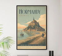 France - Normandy - Vintage Tourism Travel Poster