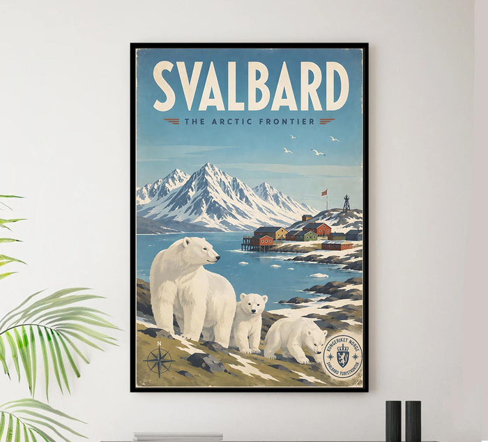 Norway - Svalbard - Vintage Tourism Travel Poster