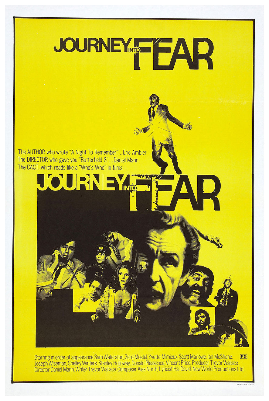 Journey Into Fear 1975 - US - v1 - Classic Movie Poster