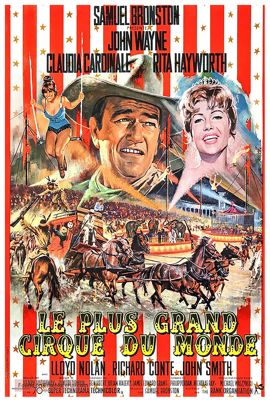 Circus World 1964 - Rita Hayworth - France - Classic Movie Poster