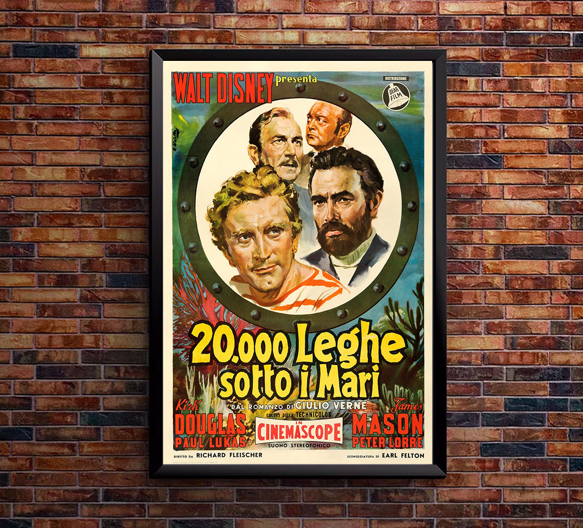 20000 Leagues Under the Sea 1954 - Italy - Classic Movie Posters