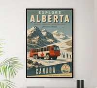 Canada - Explore Alberta - Vintage Tourism Travel Poster