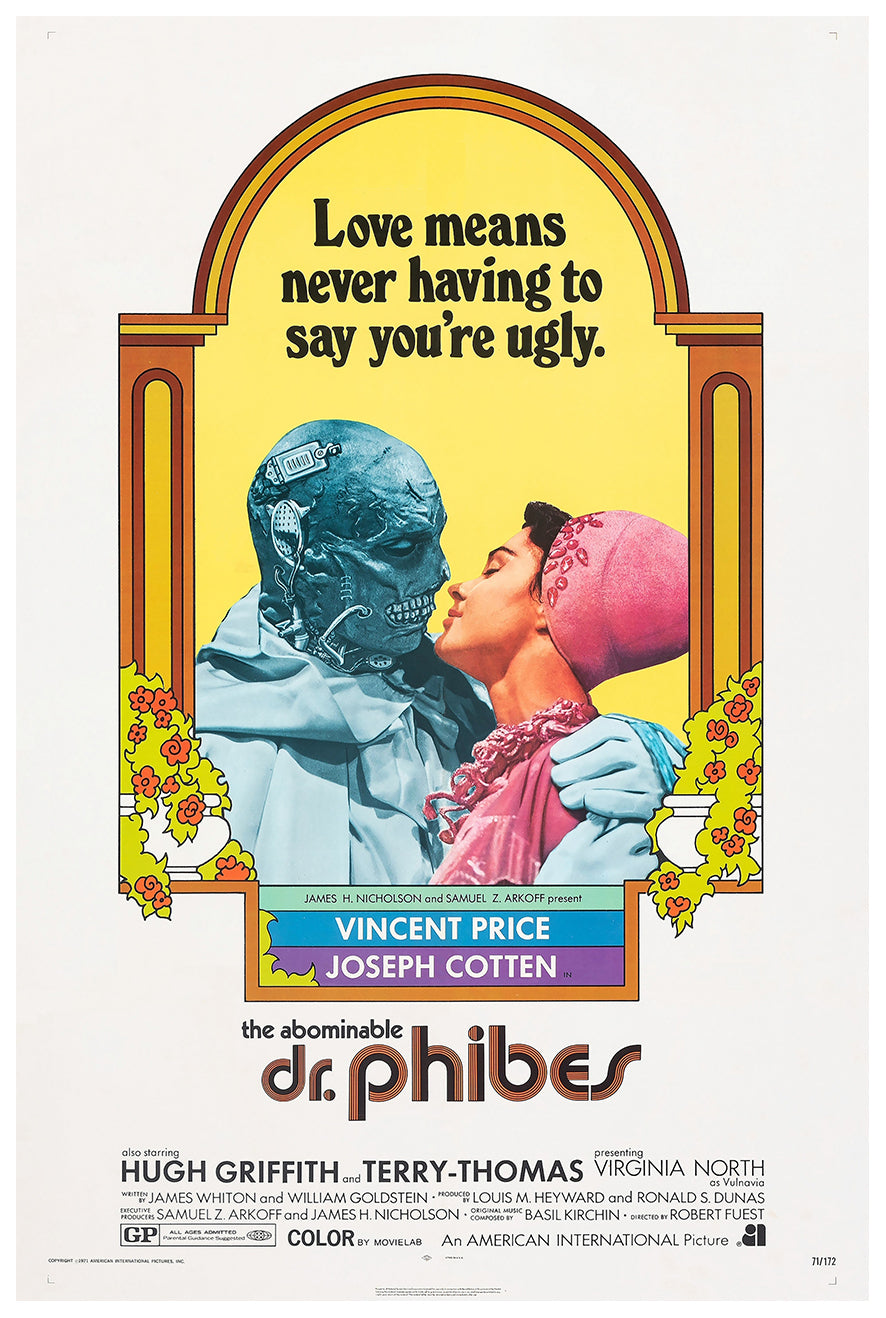 The Abominable Dr. Phibes 1971 - US - v1 - Classic Movie Poster