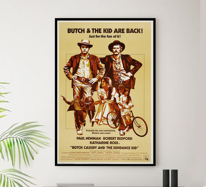 Butch Cassidy and the Sundance Kid 1969 - Paul Newman - US (2) - Classic Movie Poster